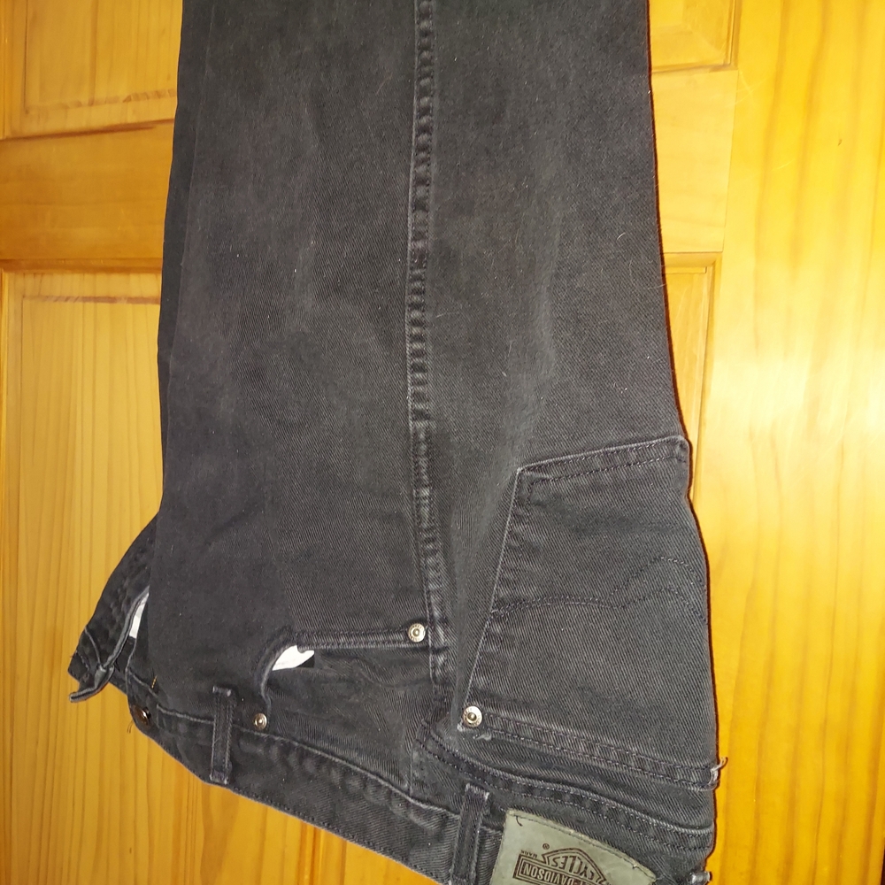Harley-Davidson Men's Black Straight Jeans Size 36×34